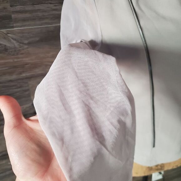 Trac Botique Jacket Multi Style Zip Up Silver Color Mesh Long Sleeves - Picture 9 of 11